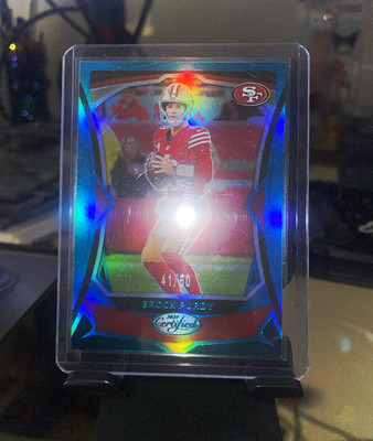 Panini 2024 Certified Brock Purdy #16 49ers Mirror Teal Serial /20