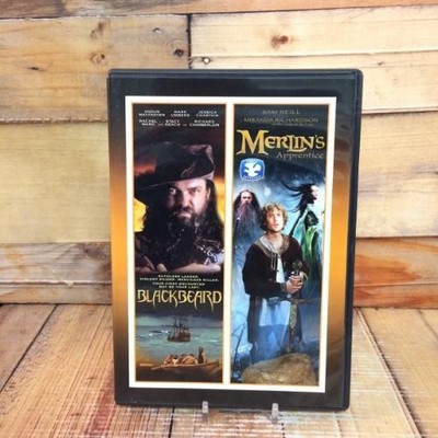 Blackbeard Merlin's Apprentice DVD Used Fantasy Adventure Double Feature