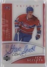 2007-08 Upper Deck Trilogy Ice Scripts Steve Shutt #IS-SS Auto HOF 2d8