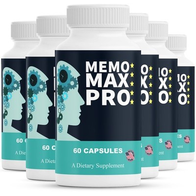 Memo Max Pro Capsules, MemoMax Pro Supplement for Brain Health (6 pack)
