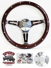1967-1968 Firebird Tempest Grand Prix Gto Steering Wheel 15 Dark Mahogany Wood