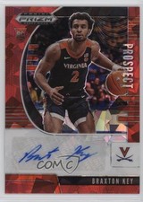 2020-21 Panini Prizm Draft Picks Prospect Red Ice Braxton Key #PA-BK Auto 0s55