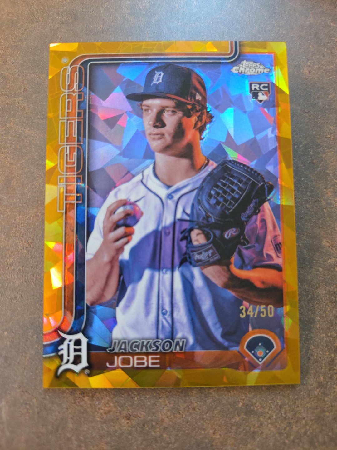2025 Topps Chrome Sapphire - Jackson Jobe - Image Variation - Gold # /50 RC
