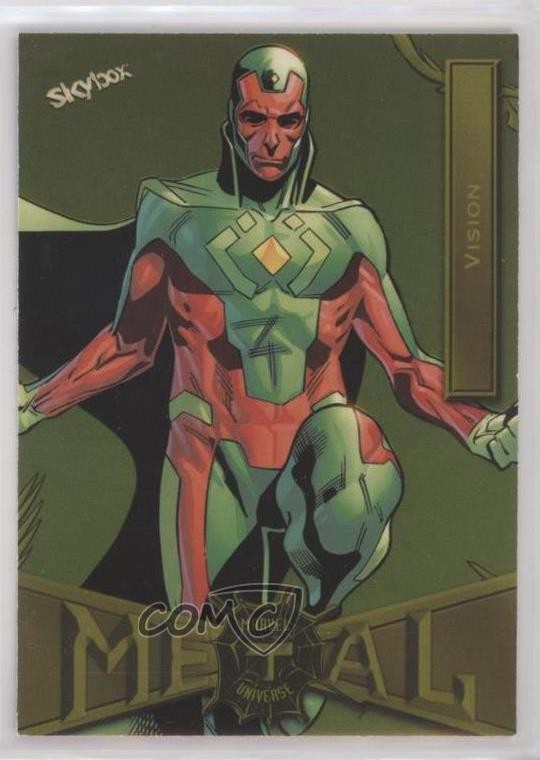 2022 Upper Deck Marvel Metal Universe Spider-Man Yellow Light FX Vision #94 07ey