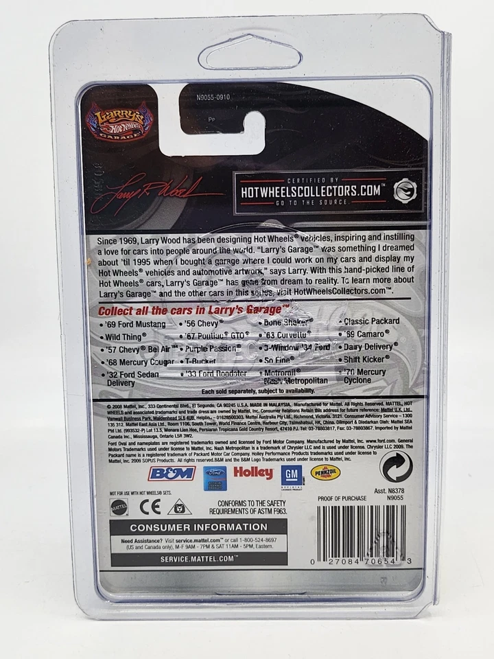 Ford 34 de 3 ventanas 🔥 Hot Wheels Larry's Garage™ Real Riders carrocería metálica 11/20 Foto 4 de 4