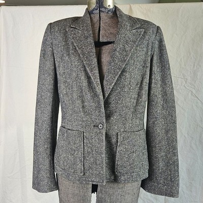 The Wrights Charcoal Wool Blazer Size 10