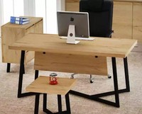 Hellbrauner Designer Schreibtisch BüRomöBel Designer Tische Holz Neu