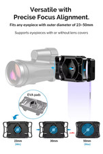 NEW Universal Telescope Cell Phone Mount Adapter for Monocular Spotting Scope US
