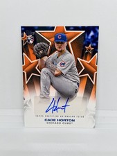 CADE HORTON Rookie 2025 Topps Update Series Baseball Stars Orange Auto /25 Cubs