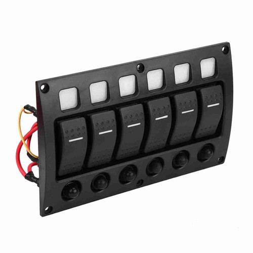Gorący 6P 12/24V Łódź RV Yacht Up/Off Przełącznik Panel i wyświetlacz światła LED - Zdjęcie 2 z 16