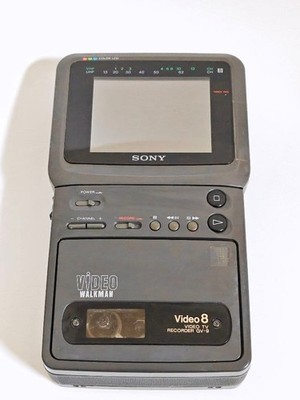 Junk Sony GV-9 Video Walkman Video8 Player 8mm Tape Playback Deck from JP l66