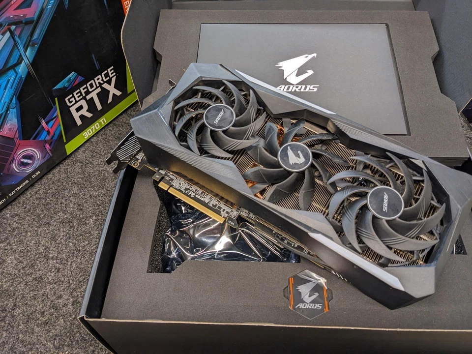 GIGABYTE AORUS GeForce RTX 3070 Ti MASTER 8GB GDDR6X Graphics Card - Image 2 of 4