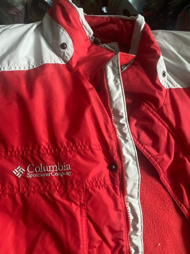 Vintage Columbia Bugaboo Ski Jacket Red Gray 90s Retro Men’s XXL Winter Shell Sn - Picture 4 of 15