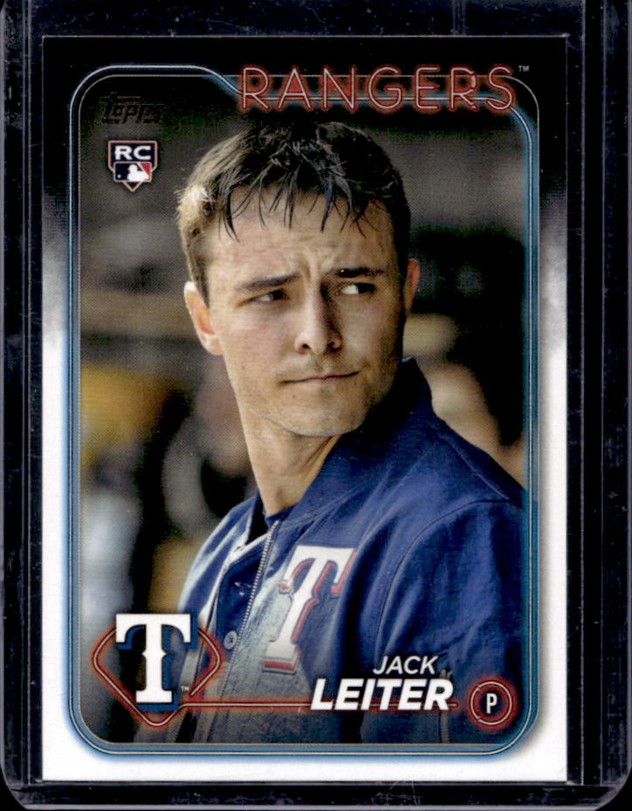 2024 Topps Update Jack Leiter RC Golden Mirror SP Rookie #US156 Rangers