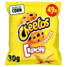 Cheetos Crunchy Cheese Snacks Crisps 49p RRP PMP 30g Case Of 30
