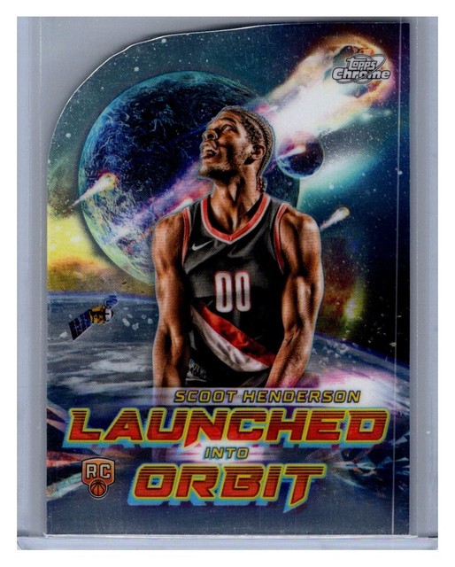 2023-24 Topps Chrome Cosmic #LIO-4 Scoot Henderson Launched Into Orbit