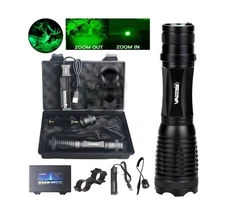800Yard Green LED Hunting Light Predator Flashlight Coyote Hog Varmint