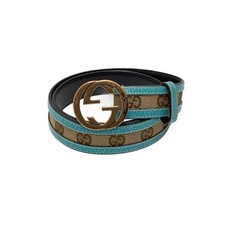 GUCCI belt, blue, men's, 114874480199