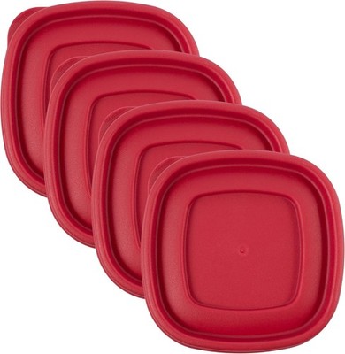 Replacement 4.75'' Lids for Rubbermaid Food Storage Containers 1.25 & 2-Cup (4)