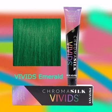 Pravana ChromaSIlk VIVIDS direct dye hair color 3 fl. oz.-Emerald