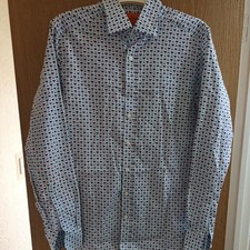 Simon Carter Mens L/S Shirt Size 15.5" 39cms MULTI Lolliepops Print Cotton VGC
