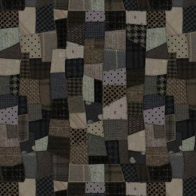 Studio E - Snowy Days & Frosty Nights - Blanket Stitch Patchwork - Slate, BTY