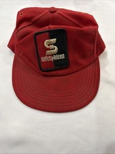 Safety Kleen Hat Mens Adjustable Red Vintage Trucker Cap Patch Made in USA