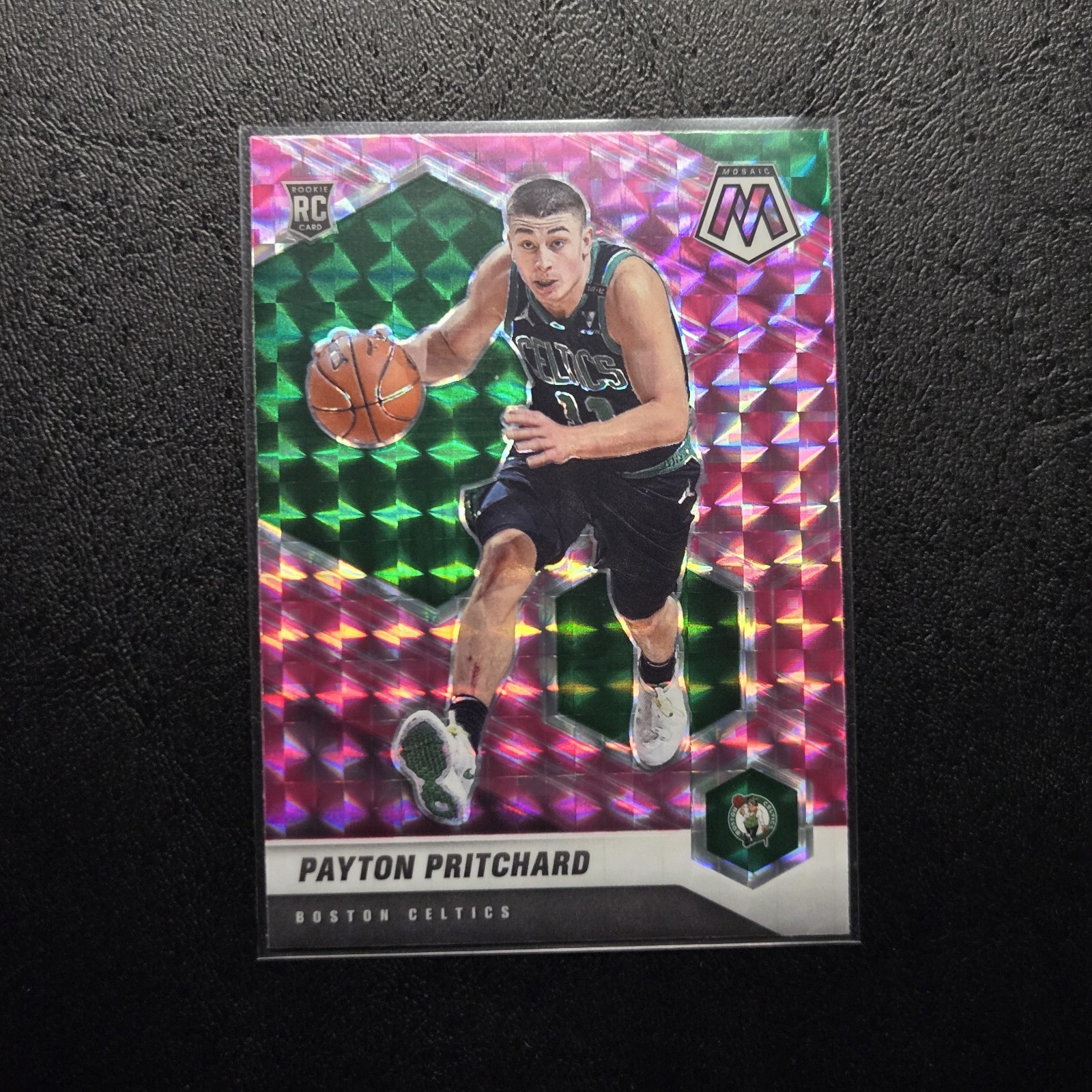 2020-21 Panini Mosaic - Rookie Payton Pritchard #210 Pink Camo Mosaic Prizm (RC)
