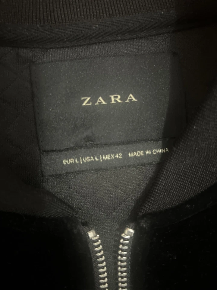 Chaqueta bomber de gamuza Zara talla M Foto 3 de 4