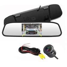 4.3" Monitor Car Rear Front View Reversing Camera Kit for RV SUV Van Flush Mount