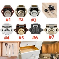 Push Button Catch Lock Latch Knob Drawer Cupboard Cabinet Door Camper Caravan uk
