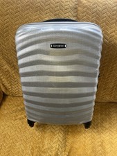 Samsonite Lite Shock 55x40x20cm 1.75kg Silver Cabin/Carry On Suit Case