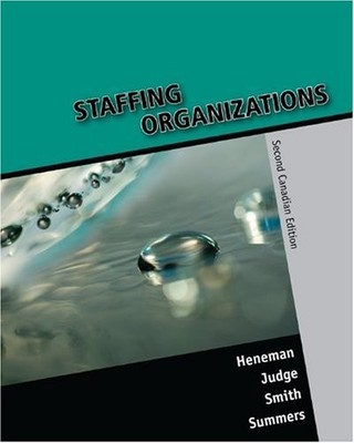 STAFFING ORGANIZATIONS, SECOND CDN EDITION *Excellent Condition*