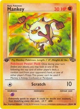 Mankey 1st Edition Common Jungle 55/64 NM