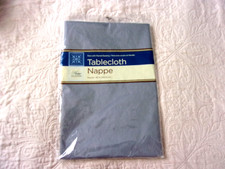 NOS 5 ft. Round Tablecloth Peva w/Flannel Backing - Still Sealed-Estate Item