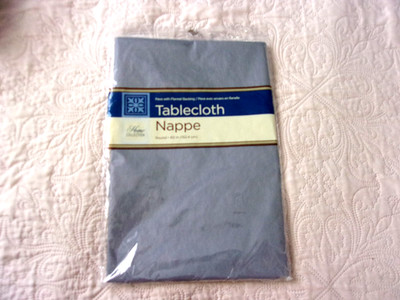NOS 5 ft. Round Tablecloth (Peva w/Flannel Backing)- Still Sealed-Estate Item