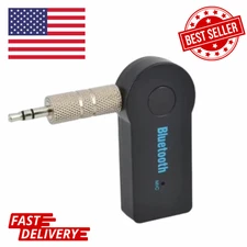 Wireless Bluetooth 3.5mm AUX Audio Stereo Music Home Car Receiver Adapter New