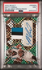 2022 Select Rookie Auto Patch Matt Corral Green /5 - PSA 9