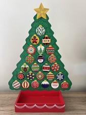 Melissa  Doug Christmas Tree Magnetic Wood Advent Holiday Countdown Calendar