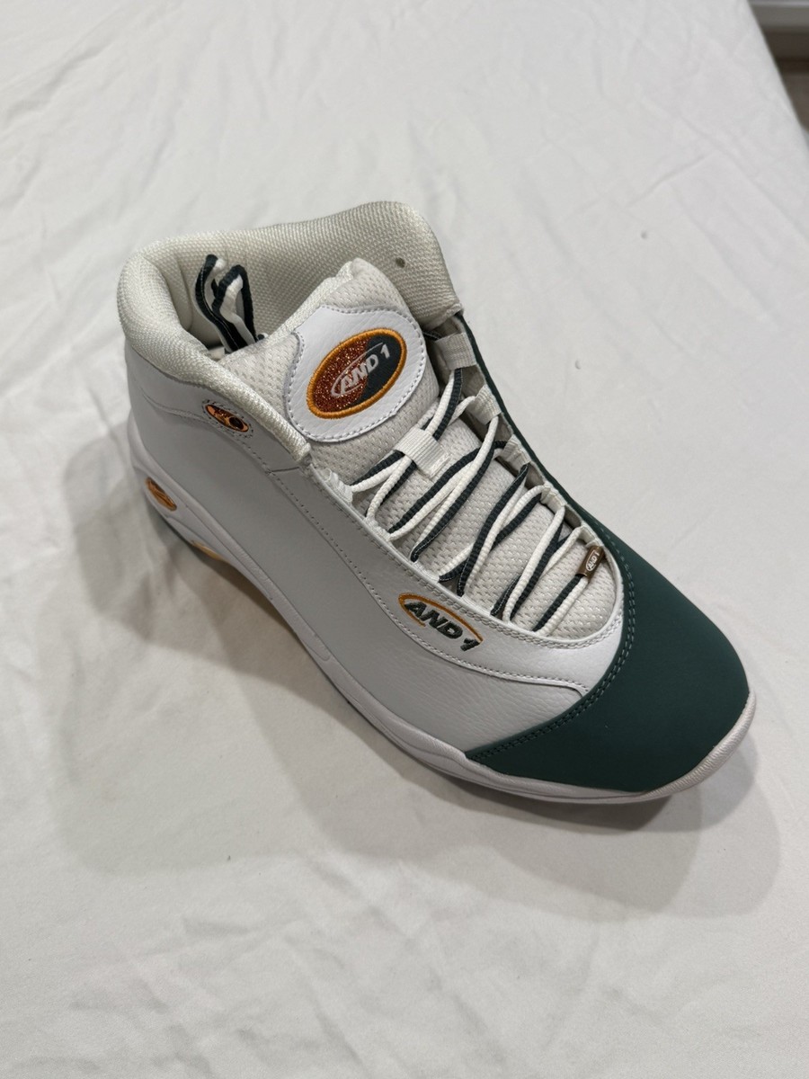 And1 Tai Chi LX White Green 2018 Men's Size 10 NEW (OG ALL/ RARE