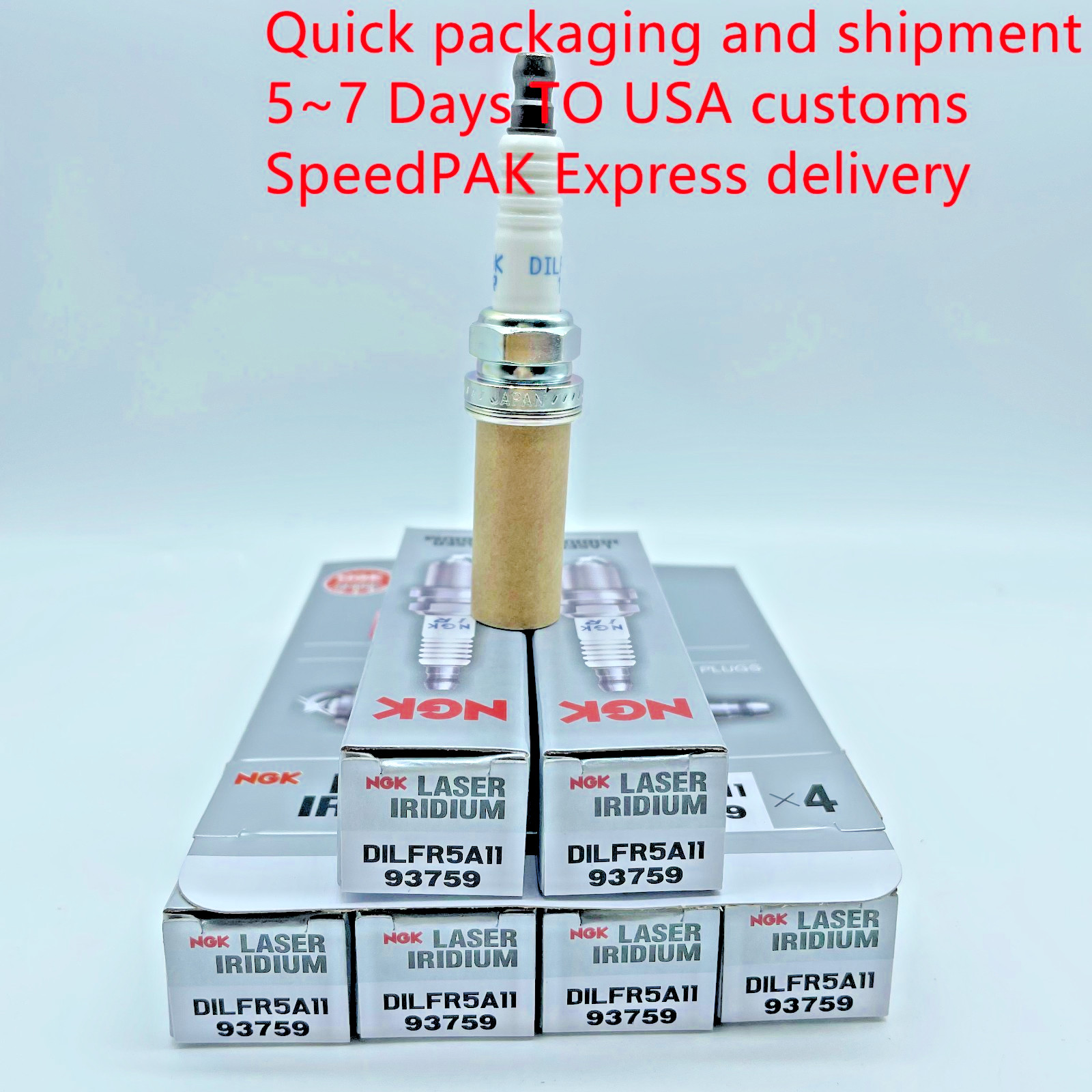 6x Genuine NGK Laser Iridium Spark Plugs 93759 DILFR5A11 for Nissan Kia Infiniti