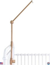 Wooden Baby Crib Mobile Arm Holder - 31" Natural Beech Wood Nursery Decor