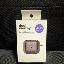 deal worthy Earbud Case Cover Black for Apple AirPods Pro Gen 1  Gen 2