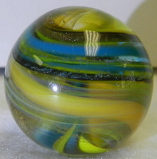 20230m Nice Handmade Contemporary Swirl Marble 1.01 Inches Mint