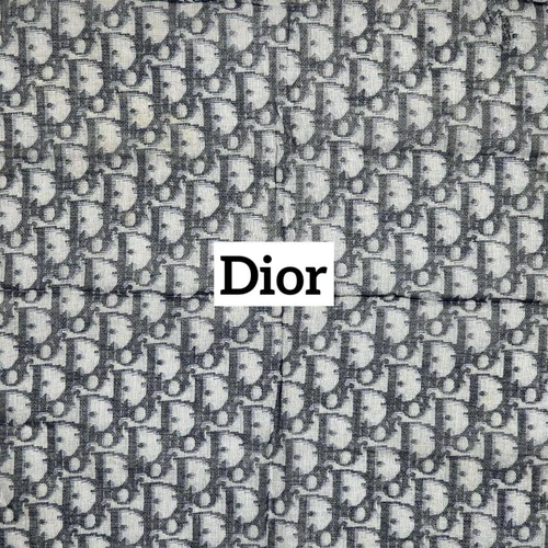Mouchoir Christian Dior coton bleu marine 34 cm unisexe fabriqué en Italie