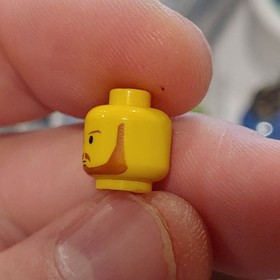 LEGO 1990s Minifigure Head Yellow Qui-Gon Jinn Jedi 3626bps9 7161 7101 7171 7121