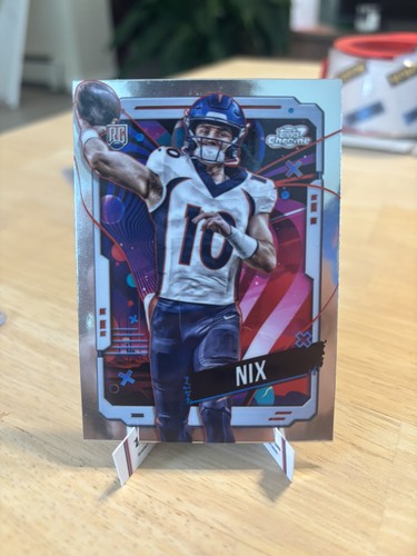2024 Topps Chrome Cosmic Bo Nix #127 RC