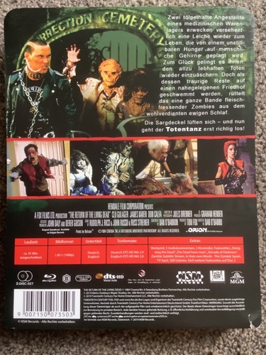 Return Of The Living Dead Blu Ray Steelbook German - Picture 7 of 7