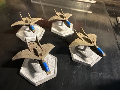 REAPER BATTLETECH METAL PLANE MINIATURES PAINTED LOT OF 4 2000