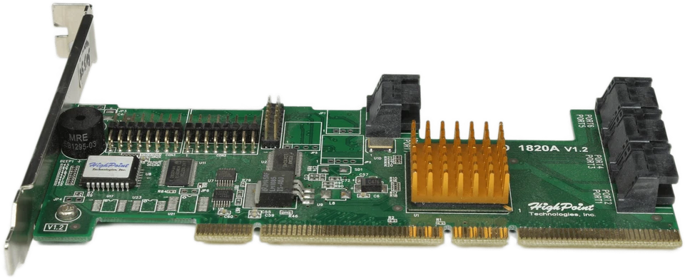 Highpoint - RocketRAID 1820A V1.2 8-Port SATA RAID Controller PCI-X 64 Bit FP - Bild 2 von 4